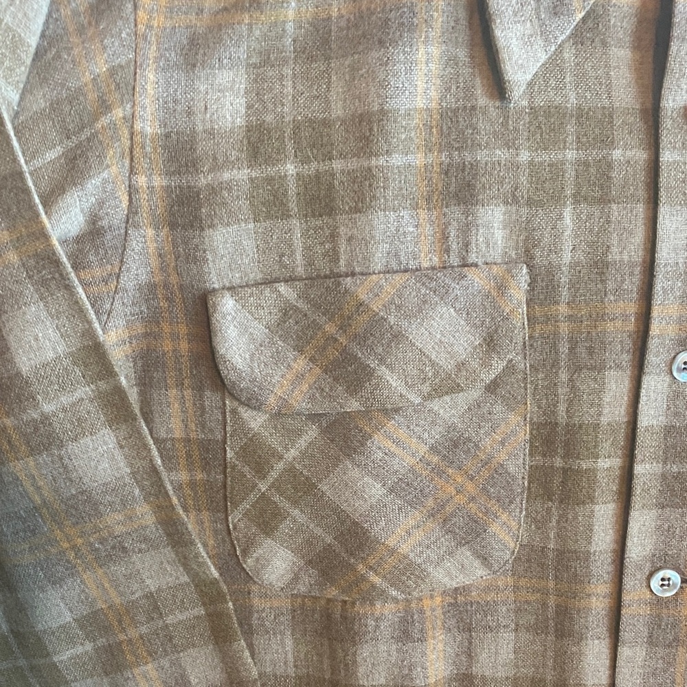 Pendleton Brown & Beige Plaid Board Shirt - Picture 4 of 8